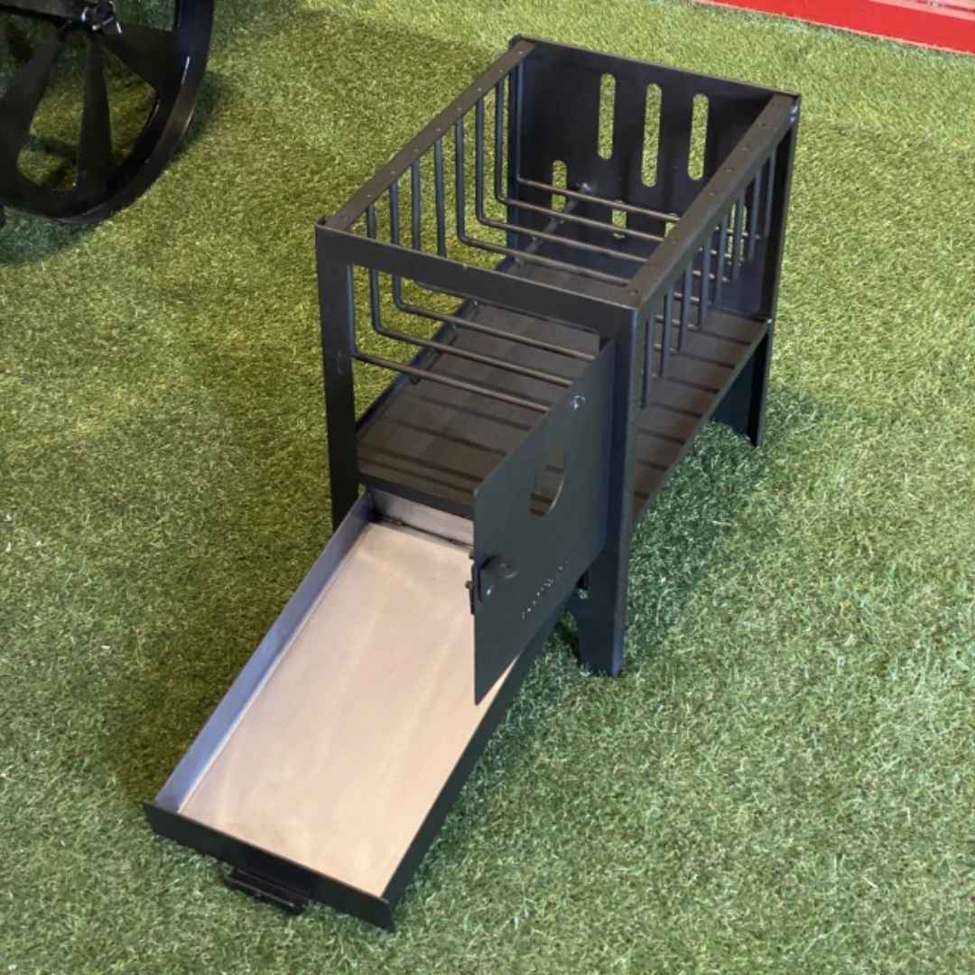 Brasero con puerta y bandeja