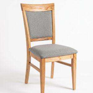 Juego 6 sillas bouclé madera